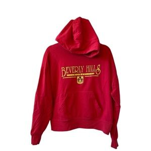 La Hearts Vibrant Red Hoodie